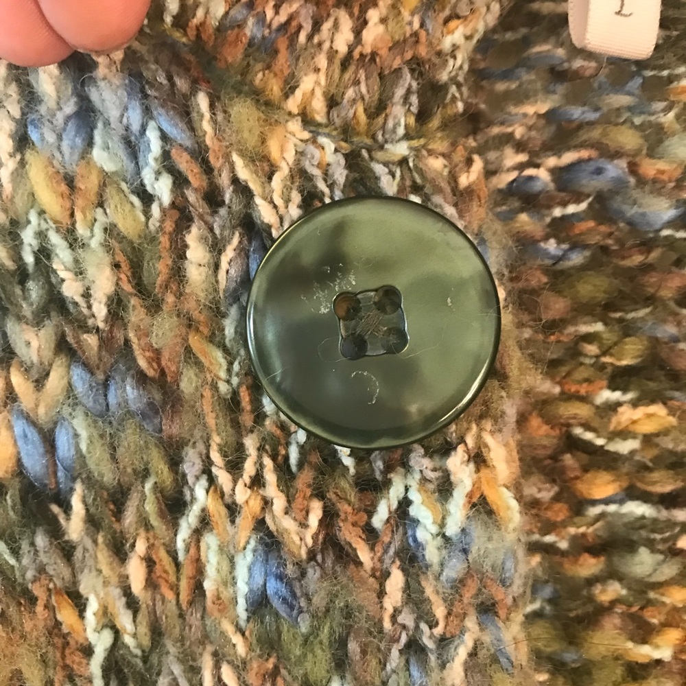 Button Thick Wool Sweater - Picture 2 of 7